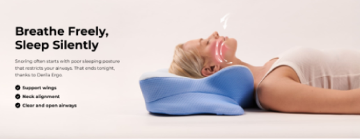 Derila Ergo memory foam pillow designed to improve sleep comfort and relaxation